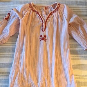 Pink Chicken Ava Dress- Embroidered Pink Kids cover up